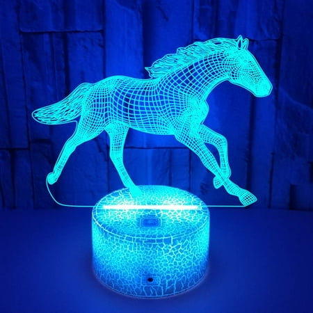 

3D Pattern Night Light with Touch Control Cyberpunk Style with Creative Design Multi-Color Patterns Ideal for Home Decoration(Crack)