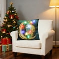 thumbnail image 6 of Euaioeiu LED Pillow Cushion with Lights, Ramadan Decor, Moon Star Lantern Pattern, Glowing Throw Pillow for Sofa Bed, 18x18 Inches, Polyester, Home Decor Gift for Festival Party, 6 of 6
