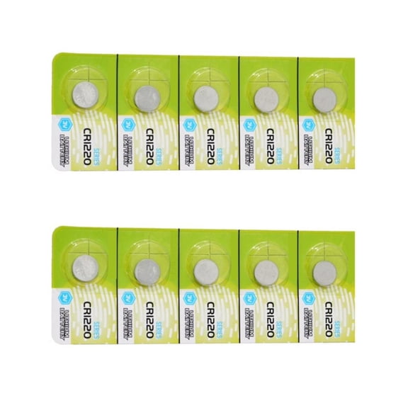 Yammee CR1220 High Capacity 3VLithium Battery for Daily Use 12mm Diameter CR1220Battery