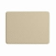 thumbnail image 2 of 1pc Waterproof Cat Litter Mat, HOMEIORA Easy to Clean Honeycomb Waste Trapping Mats, 35.4"x23.6", Khaki, 2 of 8