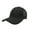 Black, variant on Snaps Baseball Cap Tailored For Ponytails Lightweight Cotton Headwear With Modern Adjustable Fit
