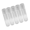 thumbnail image 4 of Tubo de contenedor de bálsamo vacío transparente de 5 ml, 100 piezas, hecho de material plásstico seguro, no tóxico, senle olor, para bello de labios, bálsamo, 4 of 7