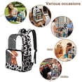 thumbnail image 5 of COEQINE Large Clear Backpack with Multiple Pockets, Heavy Duty Large PVC Transparent Bag 17 Inch College Backpack See Through Book Bag for Stadium Concert Beach, Cute Highland Cow Print, 5 of 7