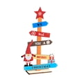 thumbnail image 2 of Edgergery Christmas Tree Colorful Small Wooden Pendant Desktop Ornaments Christmas Decorations, 2 of 5