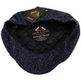 thumbnail image 4 of Glenborin Marl Donegal Tweed Wool Newsboy Cap - S  - Black/Blue, 4 of 4