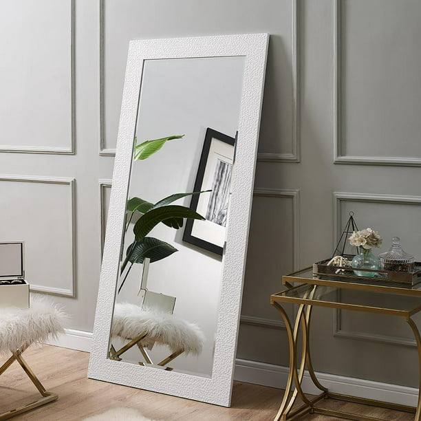 Naomi Home Mosaic Style Full Length, White Frame Mirror Large