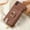 Brown, variant on Compatible for iPhone XS / iPhone X Zipper Wallet Case with Card Holder, Rotation Ring Kickstand Case, PU Leather Card Slots RFID Blocking Protection Phone Case Shockproof Cover, Purple