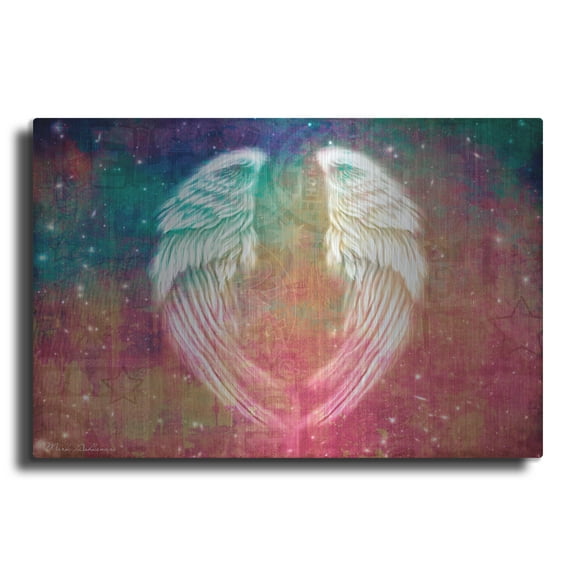 Luxe Metal Art 'Angel Wings' by Mark Ashkenazi Metal Wall Art, 24" x 16"
