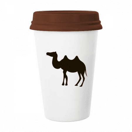 

Black Camel Cute Animal Portrayal Mug Coffee Drinking Glass Pottery Cerac Cup Lid