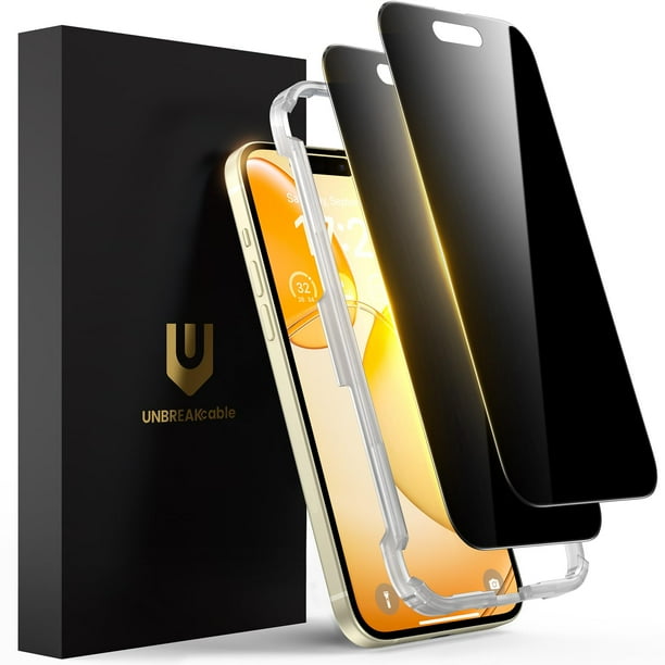Protector de pantalla de privacidad UnbreakCable para iPhone 15