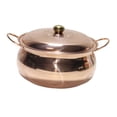 thumbnail image 1 of Olla de sopa de cobre, olla de cocina, cacerola de calentamiento rápido, utensilios de cocina martillados con doble Mango, olla caliente para el hogar 24cm, 1 of 7