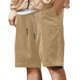 thumbnail image 2 of Ceisia Men's Relaxed Corduroy Cotton Gift Casual Shorts Soft Retro Vertical Striped Texture Multi-Color, 2 of 8