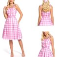 thumbnail image 4 of Vestido Vestido de columpio con corsé para mujer, sin espalda, con cordones, ropa de fiesta vintage (perla XL rosa) Cgtredaw Rosa T XL para Mujer, 4 of 6