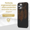 thumbnail image 2 of Case Yard Wooden Case for iPhone-12-Pro-Max Soft TPU Silicone cover Slim Fit Shockproof Wood Protective Phone Cover for Girls Boys Men and Women Supports Wireless Charging Dream Catcher Design, 2 of 7