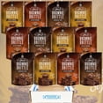 thumbnail image 3 of Sheila G's Brownie Brittle 12 Bag Bite Size Variety Pack - 4 Each - Toffee Crunch, Salted Caramel, And Chocolate Chip - Road Trips, Lunch Boxes, Ice Cream Topping - In Box!, 3 of 6