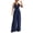 Dark Blue, variant on Qiopertar Women's V-Neck Sleeveless Jumpsuit Casual Loose Fit Romper with Pockets Travel Beach Vacation Sun Protection Comfy Solid Color Jumpsuit, Beige S