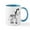 White/Blue Inside, variant on CafePress - Z Is For Zebra Mug - 11 oz Ceramic Mug - Novelty Coffee Tea Cup