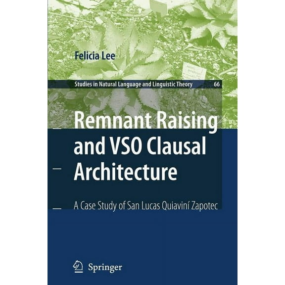 Studies in Natural Language and Linguist Remnant Raising and Vso Clausal Architecture: A Case Study of San Lucas Quiavini Zapotec, Book 66, (Paperback)