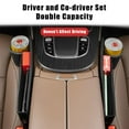thumbnail image 4 of 2 Pack Car Main Driver and Co Driver Leather Cup Holder Storage Bag with Charging Port, 4 of 8