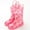 Pink3, variant on Cethrio Kids Boys Rain Boots, Non Slip Tie Dye Waterproof Lightweight Rainboots with Handles Light Blue Size 2 T