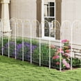 thumbnail image 4 of Costway 2 Pack Rustproof Metal Garden Trellis 71" x 20" Wire Lattice Panel for Patio White, 4 of 8