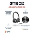 thumbnail image 2 of Auriculares inalámbricos Poly Voyager 4320 UC (Plantronics): auriculares estéreo con micrófono con cancelación de ruido, conexión Bluetooth para PC, Mac y dispositivos móviles, compatibles con Teams (, 2 of 5
