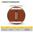 thumbnail image 5 of Yuyamidu Rugby Tire Cover Brown Wheel Spare Tire Covers Universal Fit for Jeep Trailer RV SUV Camper Vehicle, Easy to Install Wheel Protective Covers, 5 of 5