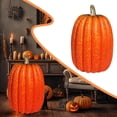 thumbnail image 2 of Noothes Large 8.5 Inch Foam Pumpkins, Carvable Paintable Artificial Pumpkin Decor Perfect for Halloween Thanksgiving and Fall with Gold Handle, 2 of 9