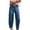 Light Blue, variant on Women's Barrel Jeans with Elastic Waist, Low Rise Wide Leg Baggy Denim Pants with Drawstring, Comfortable Stretch Casual Vintage Washed Jeans for Everyday Wear Blue L