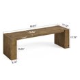 thumbnail image 2 of Solid Wood Entryway Bench, 59'' Farmhouse Indoor Bench Seat with Sturdy Frame for Living Room, Bedroom, Hallway, 2 of 7