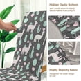 thumbnail image 5 of Yayeee 4 Pack Dining Chair Covers Stretch Parson Chairs Slipcovers Seat Protector, Cute Llamas Pattern, 5 of 6
