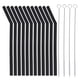 thumbnail image 1 of 16 Pcs 1 Set Creative Milk Straws Portable Drink Straws Brushes (Black), 1 of 3