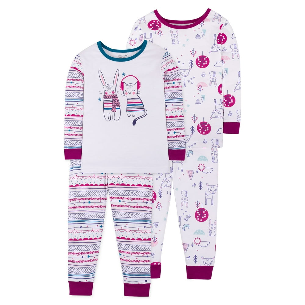 Little Star Organic Baby Girls & Toddler Girls Christmas Snug Fit