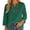 C670/Green, variant on Blouses For Women Lace Trim Loose Fit Casual Solid Color 3/4 Sleeve Blouse Top For Everyday Comfort And Style Fashion Outfits Trendy Clothes