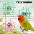 thumbnail image 2 of PrimeGo Parrot Spinner Rattle Toy Interactive Spinning Wheel Cockatiel Enrichment Wheel Bird Cage Toy for Budgies Conure Chewing Exercise And Entertainment, 2 of 7