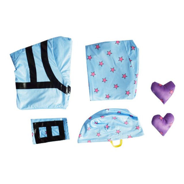 Disfraz de Anime de JoJo's Bizarre Adventure, traje de Cosplay de Johnny Joestar, Unisex, pantalones superiores, sombrero, brazaletes, trajes de Halloween