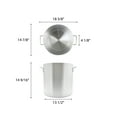 thumbnail image 2 of Excellante 40 quart Aluminum stock pot, 6mm heavy duty, comes in each, 2 of 2