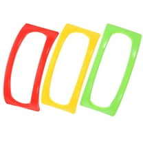 OFFIGAM 3-Pack Plastic Taco Holder Rack in Assorted Colors for Home Kitchen Taco Serving and Party Use