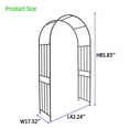 thumbnail image 5 of Eowynic Metal Garden Arch Trellises 42.24''L x 17.52''W x 85.82''H Climbing Plants Support Rose Arch, 5 of 8