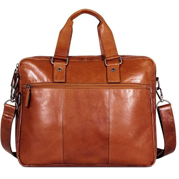 Jack Georges Voyager Hand-Stained Buffalo Leather Large Professional Briefcase #7317 (Honey)