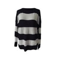 thumbnail image 5 of Herrnalise Women's Knitted Crop Tops Fashion Women Print Striped Long Sleeve Pullove Round Neck Shirt Sweater Tops Pullover Jumper Sweaters, 5 of 5