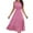 Coral 354, variant on Henpk Summer Dresses for Women Striped T Shirt Dress Casual Midi Dress Short Sleeve Sundress with Pockets Fashion Fallow Lapel Sleeveless Button Streak Dresses Pink L