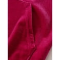 thumbnail image 7 of Fdqin Girls Sweatsuit 4 Pcs Velour Tracksuits Hoodies Sweatshirts and Jogger Pants Outfits Fall Winter Clothes Red Purple 7-8 Years, 7 of 7