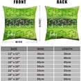 thumbnail image 5 of Green Clover Pilow Covers 20x20 Shamrock Lucky Charms Cushion Covers Saint Patricks Day Decorative Pillow Case for March Holiday Home Outdoor Decorations Set of 2, 5 of 6