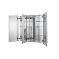 thumbnail image 6 of Croydex Thurmond Large Aluminum Medicine Cabinet with Three Doors, Silver (30x26in), 6 of 13