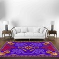 thumbnail image 4 of Large Rug, Dining Room Rug, Modern Rug, Rug, Salon Rug, Office Rug, Aladdin's Rug, Purple Rugs, Wedding Rugs, 3D Printed Rugs, Kids Room Rug, 2.6'x4' - 80x120 cm, 4 of 4