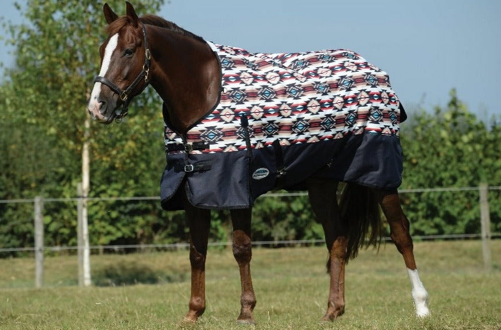 Couverture Fly Rug Weatherbeeta Comfitec Essential Mesh – Taupe/Bleu – Taille 4’0