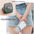 thumbnail image 4 of Ventilador de cuello portátil manos libres, recargable por USB, plegable, con soporte para teléfono móvil, multifuncional, perfecto para viajes y deportes., 4 of 5