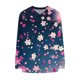 thumbnail image 5 of Heisall Women's Tops Spring Autumn 2025 New Arrival Long Sleeve V-Neck Loose Casual T-shirts with All-over Print Fashion, 5 of 5