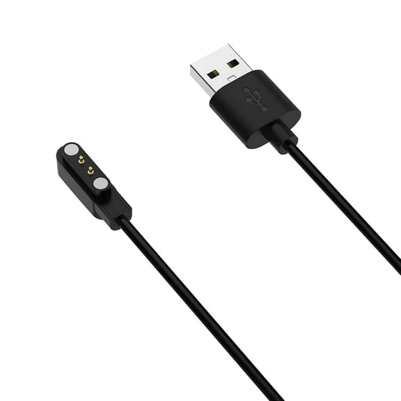 XIHAMA Replacement Charging Dock Cable Compatible with CMF Watch Pro(D395), USB Magnetized Cable Charger Stand with Chip Protection Smart Watch Accessories(1.2M/3.93FT, 2pc Black)